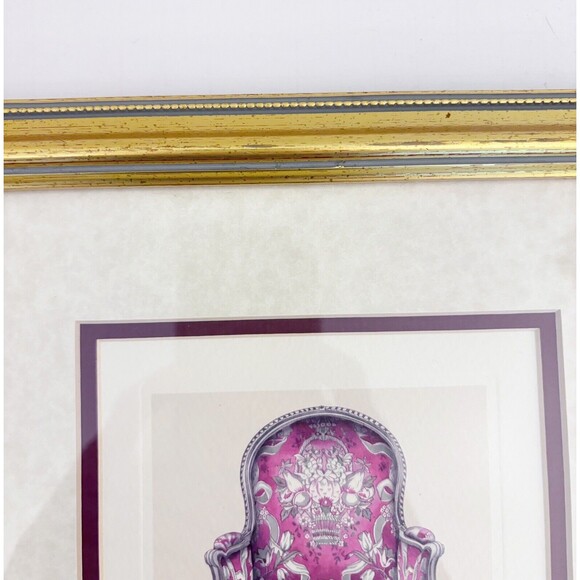 Framed Print of Empire Style 18th Century Chair - Picture 7 of 9